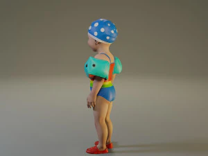 swwimmingpool child female acc0203001 3D Model