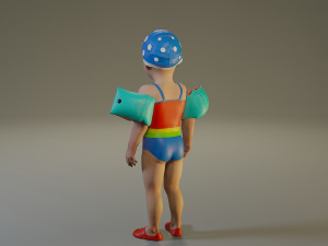 swwimmingpool child female acc0203001 Modelo 3D