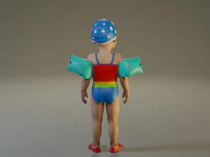 swwimmingpool child female acc0203001 3D Model