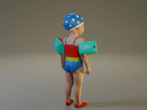 swwimmingpool child female acc0203001 3D Model
