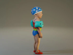 swwimmingpool child female acc0203001 3D Model