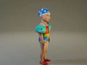 swwimmingpool child female acc0203001 3D Model