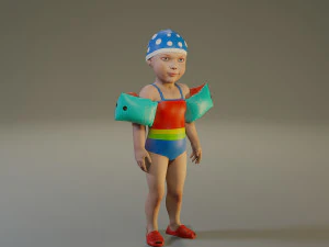 swwimmingpool child female acc0203001 3D Model