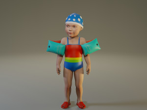 swwimmingpool child female acc0203001 Modelo 3D