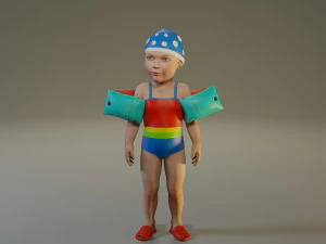 swwimmingpool child female acc0203001 3D Model