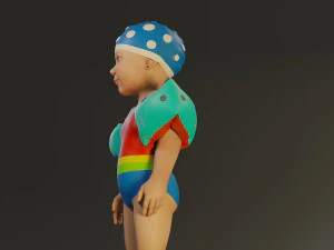 swwimmingpool child female acc0203001 3D Model