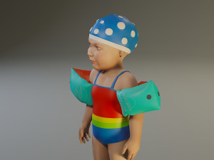 swwimmingpool child female acc0203001 Modelo 3D