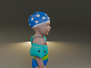 swwimmingpool child female acc0203001 Modelo 3D