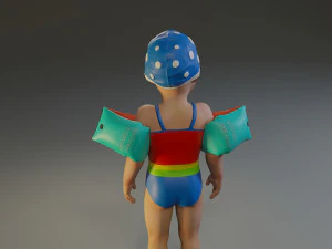 swwimmingpool child female acc0203001 3D Model