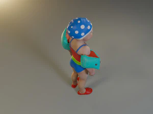 swwimmingpool child female acc0203001 3D Model