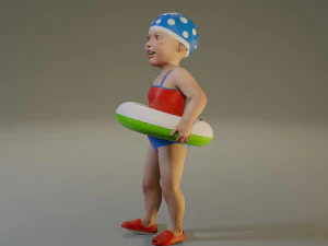 swwimmingpool child female acc0203002 3D Model