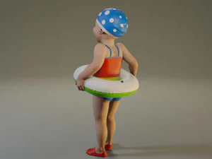swwimmingpool child female acc0203002 3D Model