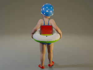 swwimmingpool child female acc0203002 3D Model