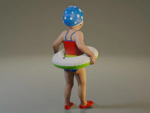swwimmingpool child female acc0203002 3D Model