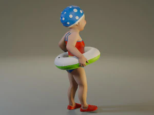 swwimmingpool child female acc0203002 3D Model