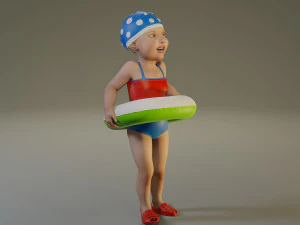 swwimmingpool child female acc0203002 3D Model