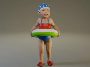 swwimmingpool child female acc0203002 3D Model