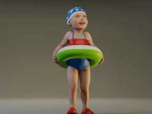 swwimmingpool child female acc0203002 3D Model