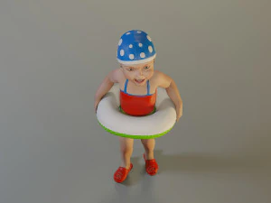 swwimmingpool child female acc0203002 3D Model