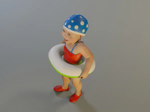 swwimmingpool child female acc0203002 3D Model