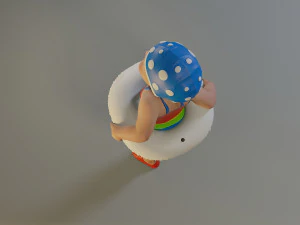 swwimmingpool child female acc0203002 3D Model