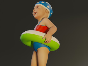 swwimmingpool child female acc0203002 Model 3D