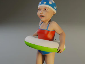 swwimmingpool child female acc0203002 3D Model