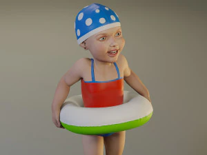 swwimmingpool child female acc0203002 3D Model