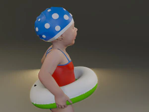 swwimmingpool child female acc0203002 3D Model