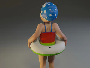 swwimmingpool child female acc0203002 3D Model