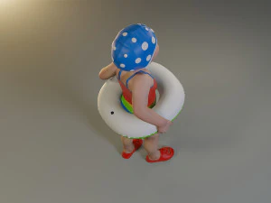 swwimmingpool child female acc0203002 3D Model