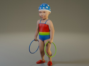 swwimmingpool child female acc0203003 Modello 3D