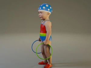 swwimmingpool child female acc0203003 3D Model