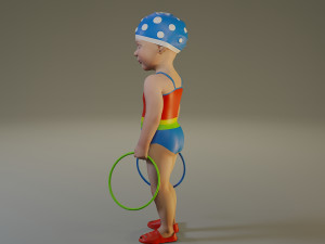 swwimmingpool child female acc0203003 Modello 3D