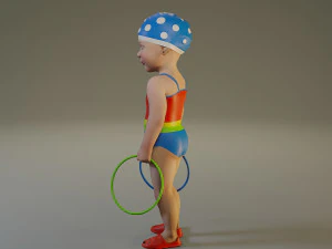 swwimmingpool child female acc0203003 3D Model