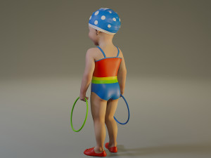 swwimmingpool child female acc0203003 Modello 3D