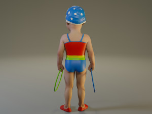 swwimmingpool child female acc0203003 Modello 3D