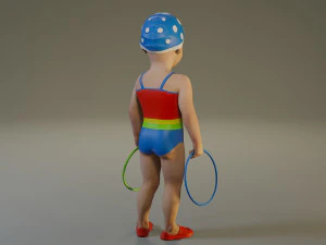 swwimmingpool child female acc0203003 3D Model
