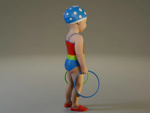 swwimmingpool child female acc0203003 3D Model