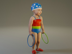 swwimmingpool child female acc0203003 Modello 3D