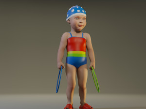 swwimmingpool child female acc0203003 Modello 3D