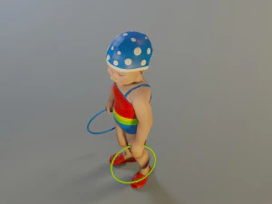 swwimmingpool child female acc0203003 3D Model