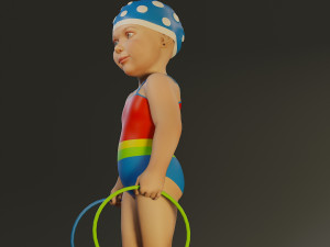 swwimmingpool child female acc0203003 Modello 3D
