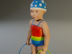 swwimmingpool child female acc0203003 Modello 3D
