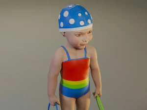 swwimmingpool child female acc0203003 3D Model