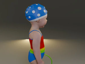 swwimmingpool child female acc0203003 3D Model