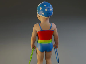 swwimmingpool child female acc0203003 3D Model