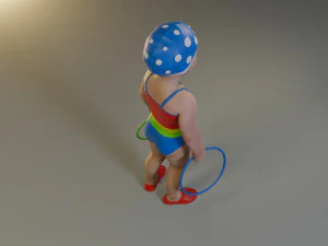 swwimmingpool child female acc0203003 3D Model