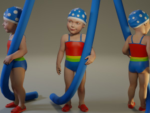 swwimmingpool child female acc0203009 3D Model