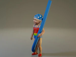 piscina infantil feminina acc0203009 Modelo 3D